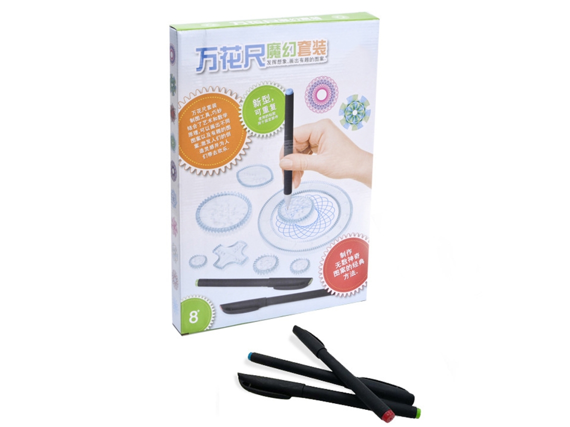 Rebe-regla De Dibujo Espiral Juguete Tablero De Diseño Para Niños Regalo Intelectual Juguetes Creativos
