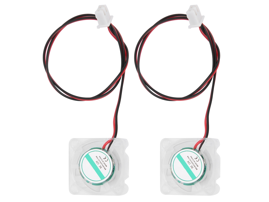 2 Ventiladores De Refrigeración Para Impresora 3d V6 Hotend Con Led Transparente 2510 12v
