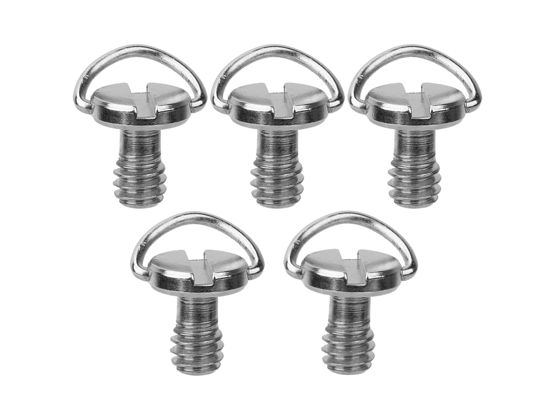 5pcs Tornillo Cámara 1/4 Pulgada Para Placa De Liberación Rápida Adaptador Anillo C Plegable Trípode Monopod