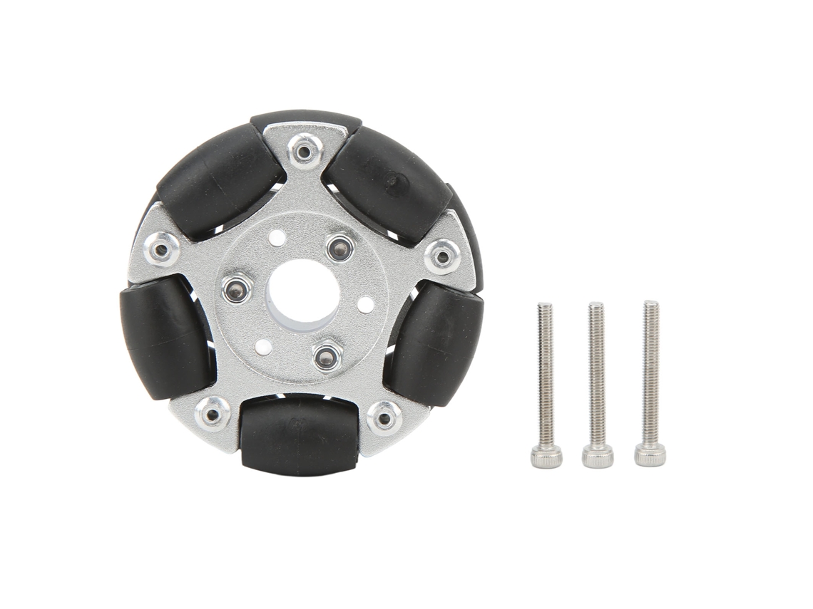 Rueda Robótica Omnidireccional De 60 Mm, Aleación De Aluminio, 360 Grados, Para Actualización Y Reemplazo.