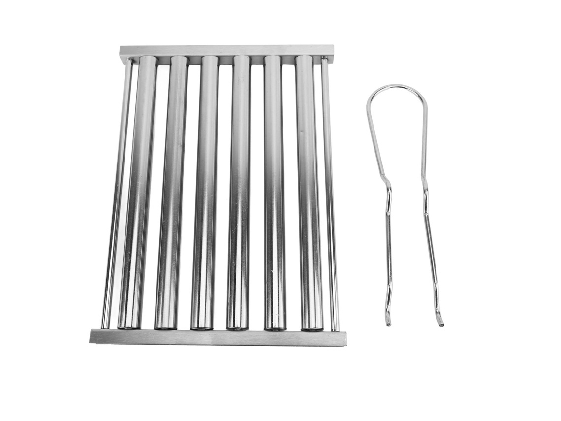 Rodillo portátil para perritos calientes con capacidad para 5 perritos calientes, parrilla de salchichas de acero inoxidable con asa para barbacoa al aire libre, aire acondicionado
