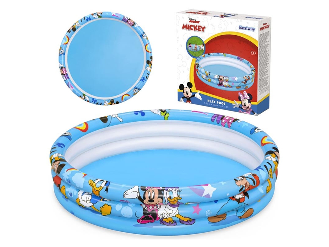 Piscina insuflável infantil Mickey Mouse 122x25 cm