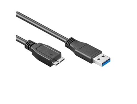 Cable Usb-A DIV para Usb-B Micro 3,0 5Gbps 3M (Negro)
