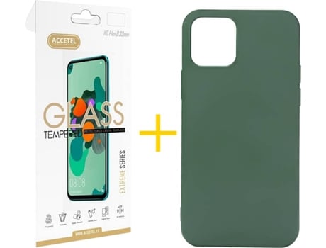 Kit Funda + Protector de Pantalla Apple iPhone 11 SKYHE Liso (Verde)