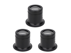 Lupa Para Reparación De Relojes (3 Unidades) Con Lentes Ópticas 10x, Herramienta Para Joyería, Antirreflejos.
