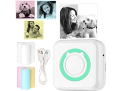 La Impresora Térmica Bluetooth Viene Con 6 Rollos De Papel De Impresión, Compatible Con Teléfonos Inteligentes Android Ios SIURN