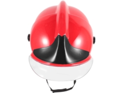 Casco De Bombero De Juguete Para Cosplay, Para Niños Y Niñas, Talla Única, Plástico Ligero, Rojo.