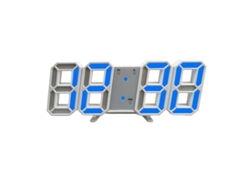 Reloj digital 3D, LED montado en la pared, pantalla de tiempo y temperatura NEVEANCE