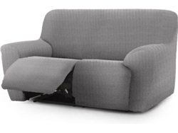 Funda de Sofá Relax Extensible 3 Plazas x 2 Izquierda EYSA Premium Jaz Tejido Multielástico (260 x 70 x 120 cm - Poliéster y Algodón - Gris)