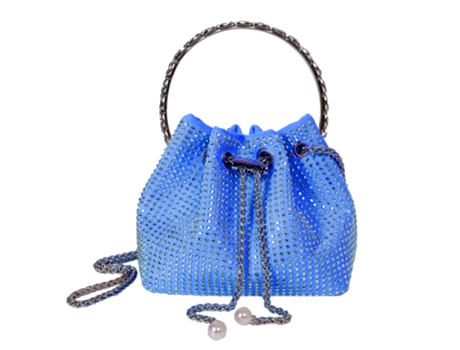 Bolso ZMDECQNA Bandolera Combina Todo Cadena Cubo Azul