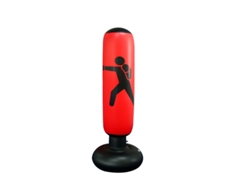 Saco de Boxeo Inflable Vertical de PVC para Entrenamiento CUICH (rojo)
