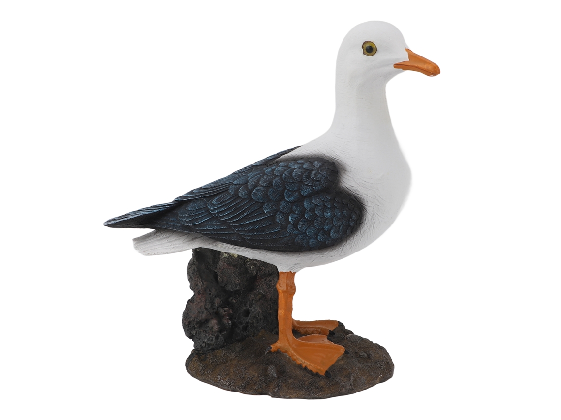 Estatua De Gaviota De Resina, Estilo Mediterráneo, Adorno De Ave Marina Para La Decoración Del Hogar Y La Oficina.