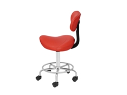 Silla de salón, altura ajustable, rotación de 360°, color rojo OEM