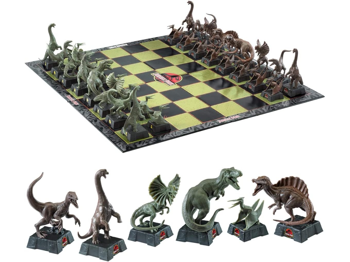 Jurassic Park Chess Set ajedrez THE NOBLE COLLECTION