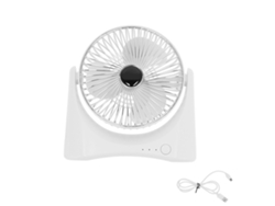 Mini Ventilador De Escritorio Usb Portátil Con 3 Velocidades Y Batería De 1200 Mah Para El Hogar, La Oficina Y La Sala De Estar.