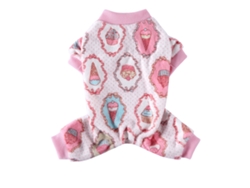 Kkpm-disfraz De Halloween Para Mascotas Ropa Suave Y Caliente Con Cuatro Patas Outfit De Invierno Para Perro Rosa M