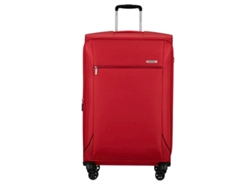Maleta de viaje Samsonite grande Breeze de 78 cm y 4 ruedas Exp Base, color rojo