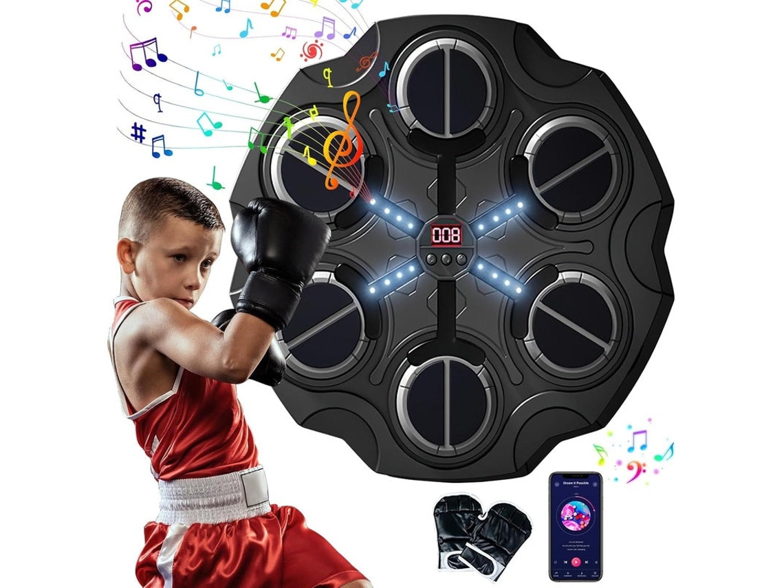 Nueva máquina de boxeo musical, envío 24h (negra)