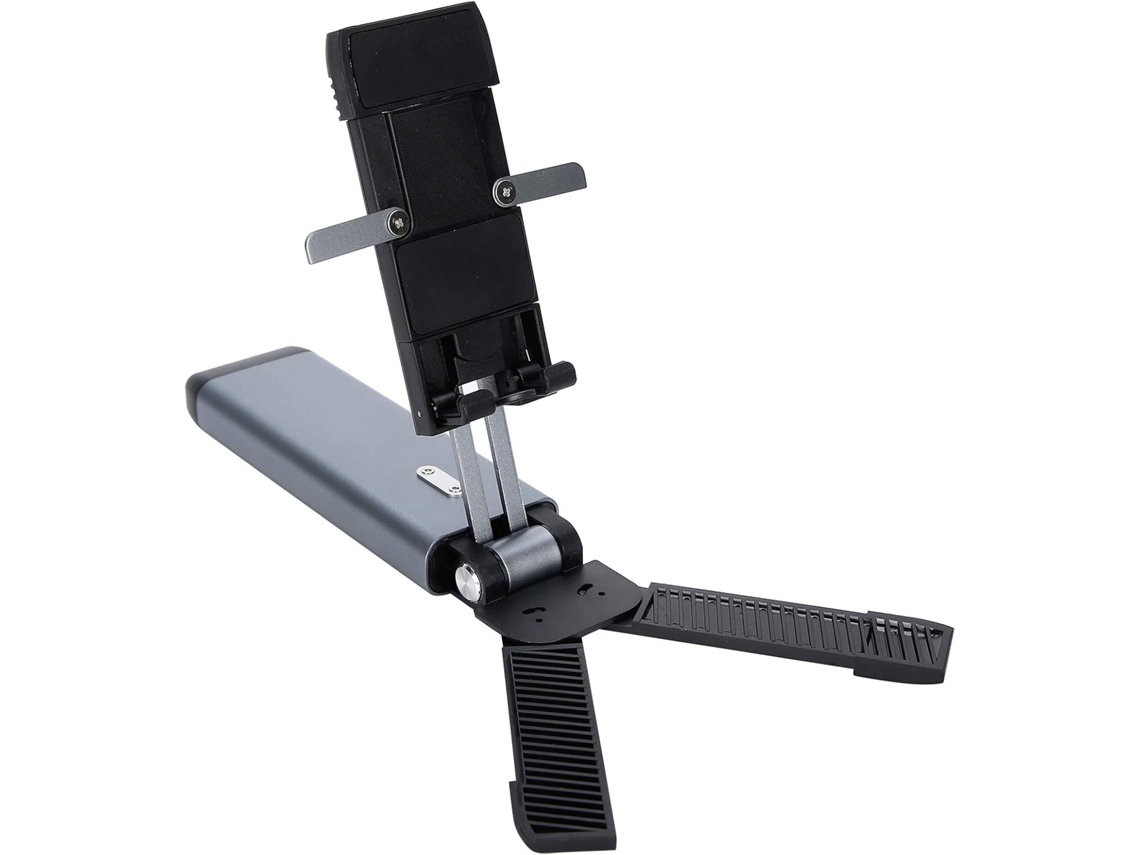 Soporte Metálico Ajustable Para Teléfono De Escritorio, Antideslizante Y Cómodo.