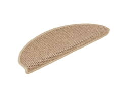 Alfombra Autoadhesiva Escalera Sisal 30 Uds 65x21x4 Cm Arena