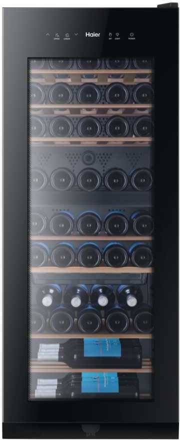 Vinoteca HAIER WS53GDA A (53 Botellas - Negro)