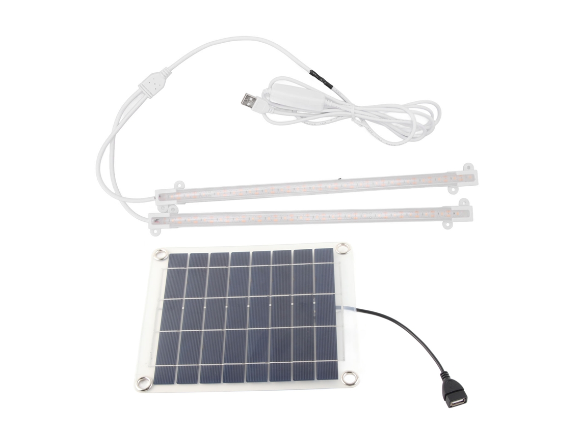 Tira De Luz Led Solar De 20 W Para El Crecimiento De Las Plantas, Ideal Para Balcones, Invernaderos, Hierbas, Verduras Y Flores.