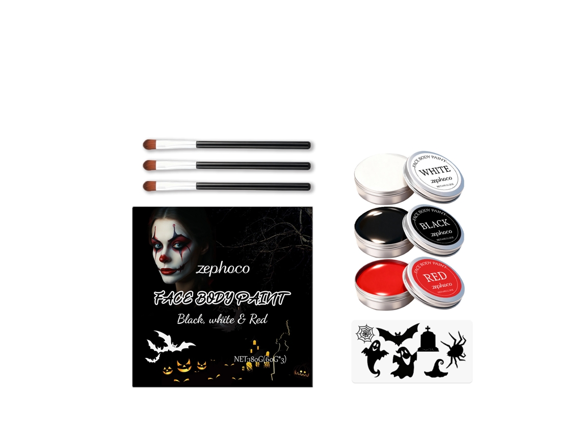 Kit de pintura facial Worten para Halloween