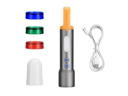 Linternas LED recargables, linternas tácticas con 9 modos de zoom, alta potencia lumínica, luz lateral, resistencia al agua IPX5, con gancho portátil, Pa Yunzii