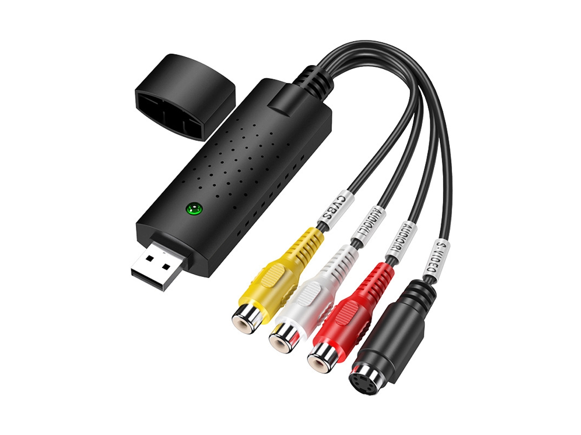 Adaptador De Vídeo Usb 2.0 Com Captura De Áudio Para Tv Dvd, Inclui Software Ulead Video Studio Se Dvd