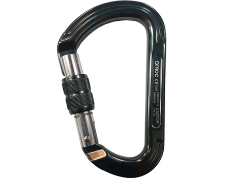Mosquetón De Escalada QI´ROC Castor Hms (Verde - 113 x 72 cm)