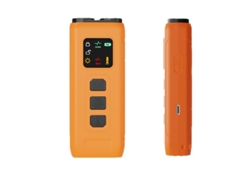 Entrenador Ultrasónico Anti-ladrido Para Perros, Naranja, Pantalla Led, 3 Modos, Usb-c, Repelente Portátil Con Linterna