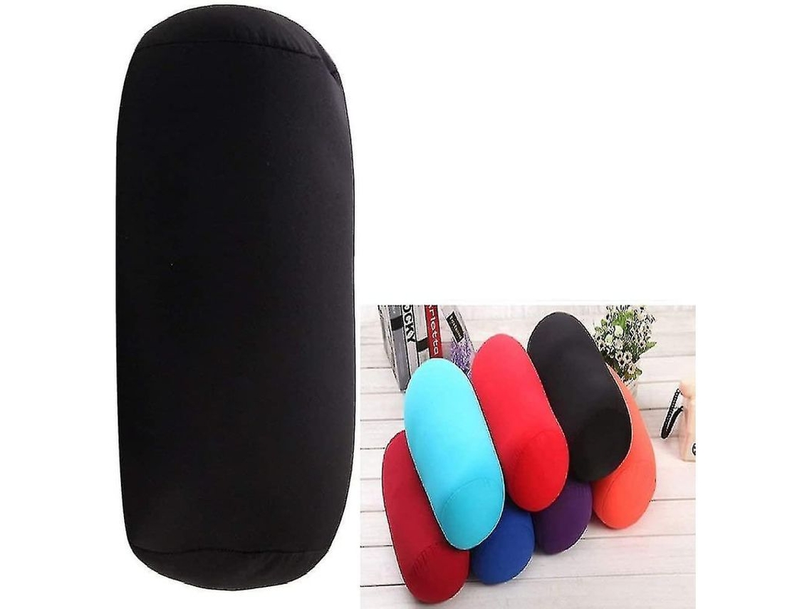 2026-almohada Cervical De Microperlas Para Viajes Con Diseño Ergonómico Y Funda 31x17cm
