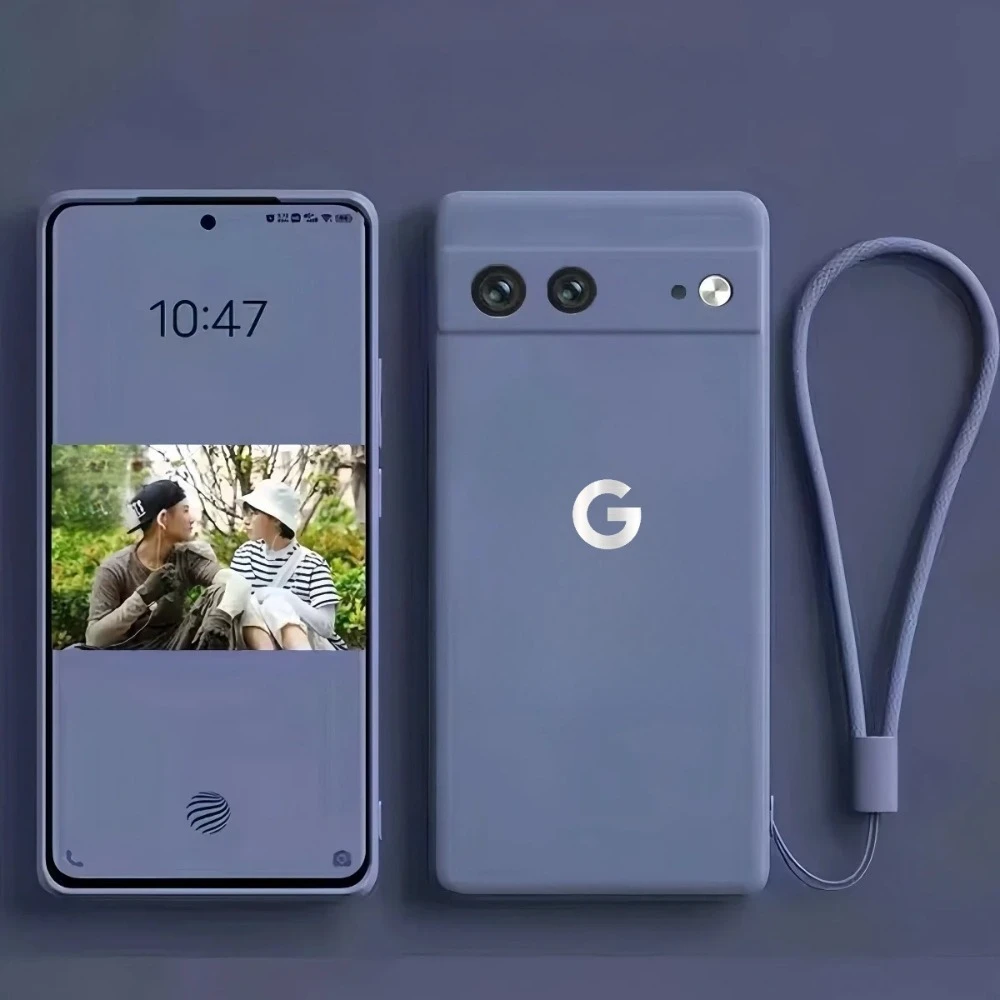(google Pixel 9 Pro Xl Gris Lavanda) Compatible Con La Funda Blanda De Silicona Líquida De Google, Con Función Magnética.