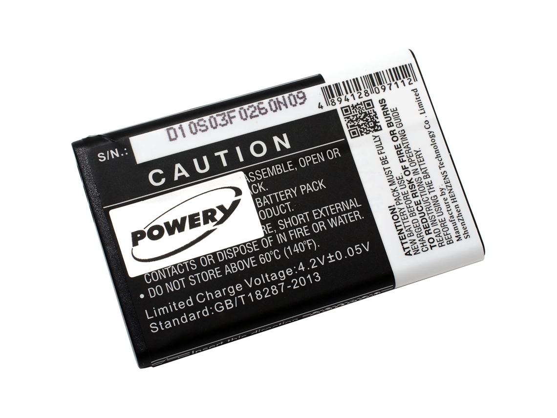 Batería POWERY 1.80.KAZ.2.1 para Kazam Lubi 3