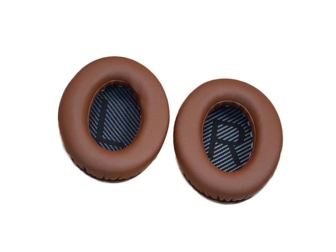 Almohadillas para auriculares Bose QC-15, almohadillas de esponja suave, marrón/negro.