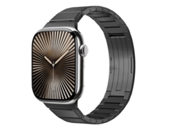 Correa XIAOMOYU de aleación de titanio para Apple Watch (46/49/45/44 mm) con cierre desplegable de un solo eslabón.