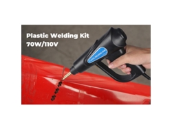 Pistola de soldadura de plástico con 4 tipos de pinzas alicates y caja de transporte - Negro - GOEIK