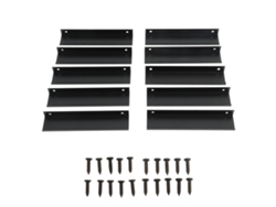10 Tiradores Ocultos De Aleación De Aluminio Para Puertas Y Cajones De Armarios De Cocina, 15 Cm, Color Negro.