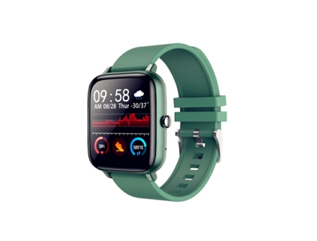 Smartwatch P6 1.54 pulgadas pantalla táctil completa Bluetooth llamada reproductor de música modo multideporte verde
