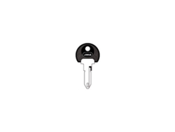Llave Acero Vehiculo Cabeza Plastico Negro JMA