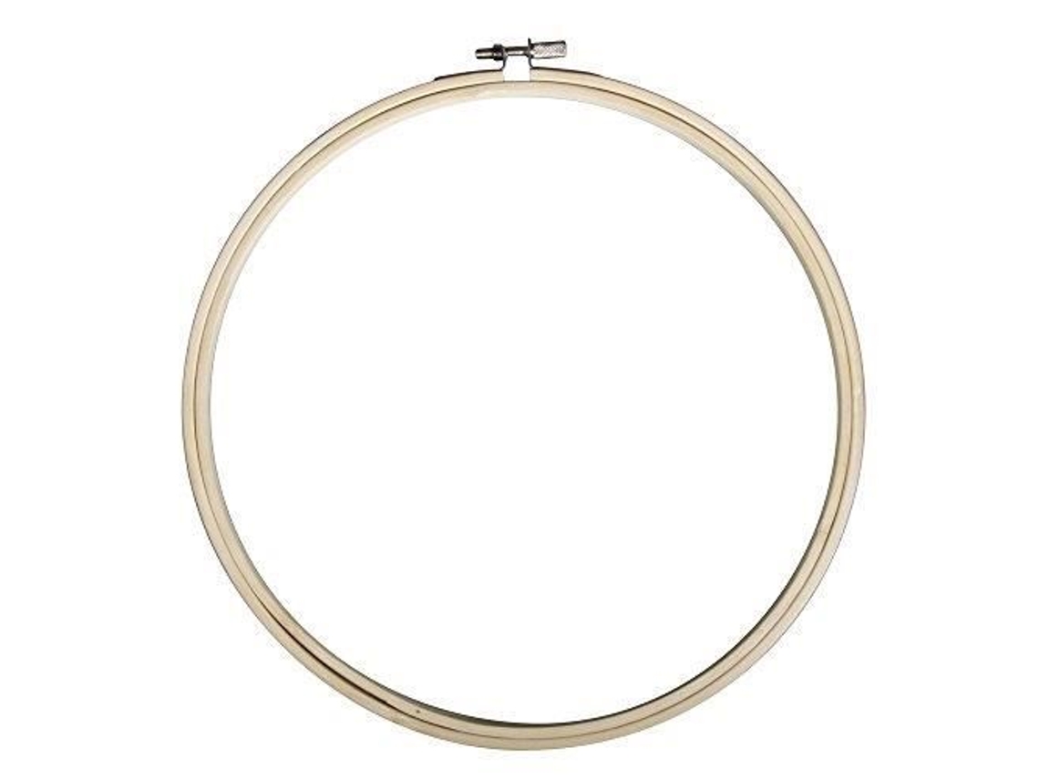 Bastidor de bordado de madera para hobby, 23 cm, altura del anillo: 8 mm, 62 564 000 Rayher