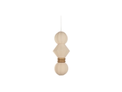 Lampara Techo Fibra Bolas Blanco 43x43x112cm