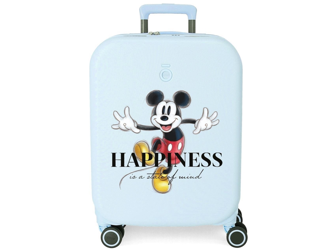Disney Mickey Maleta De Cabina Abs Rígida Happiness Azul