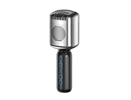 Micrófono retro Condensador clásico Estilo retro Bluetooth Karaoke Micrófono portátil WEIMAI