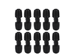 Conector de agua recto para riego difuso 16mm 10 unidades