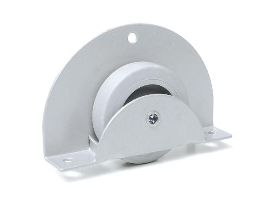Rueda pebera 50mm. circular gris con banda de rodadura de goma 60kg