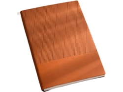 Cuaderno De Tapa Dura De Cuero Sintético De 200 Hojas Con Ranuras Laterales Para