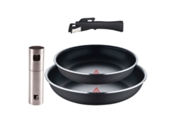 Sartenes Ø22ø26cm Inducción Clickcook Y Pulverizador De Aceite