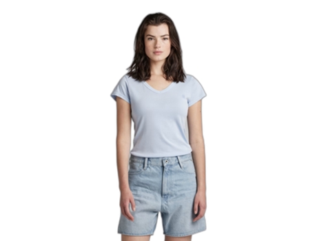 Camiseta de Mujer G-STAR Slim Fit Eyben Azul (XS)