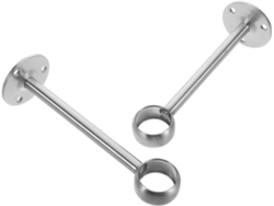 Juego De 2 Soportes Acero De 25 Mm Para Ventanas